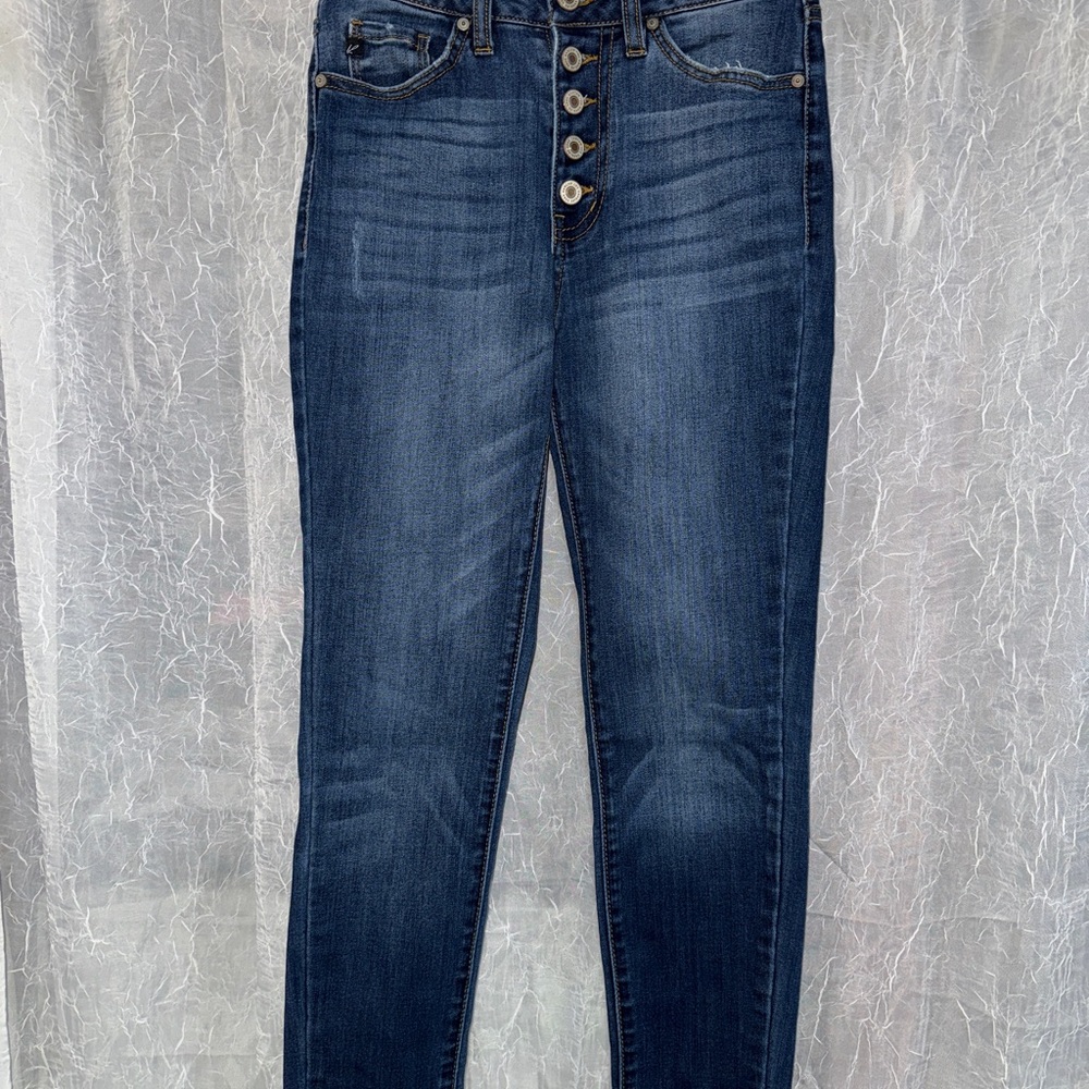 KanCan High Rise Button Fly Skinny Jeans